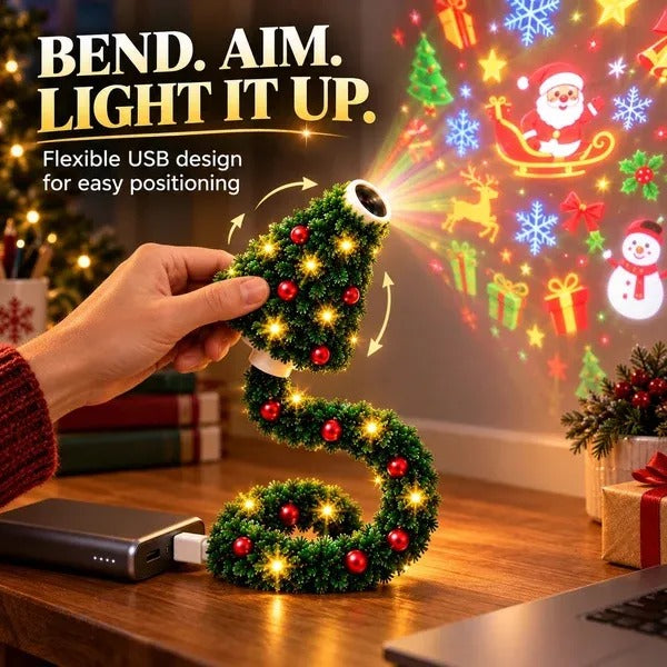 MIRELV USB Christmas Projector Light - 6 Scenes