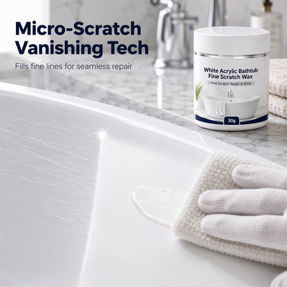 Zolmeriq White Acrylic Bathtub Fine Scratch Repair Wax