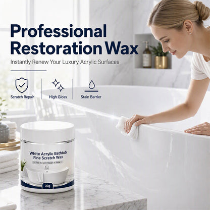 Zolmeriq White Acrylic Bathtub Fine Scratch Repair Wax