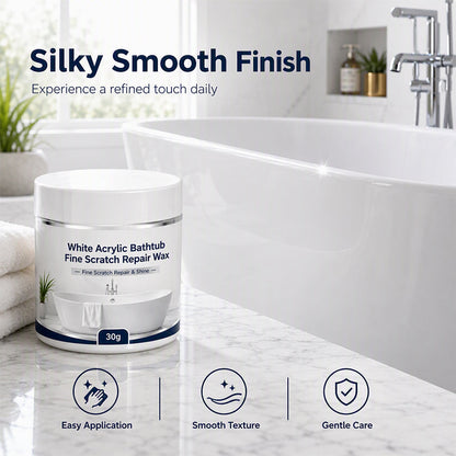 Zolmeriq White Acrylic Bathtub Fine Scratch Repair Wax