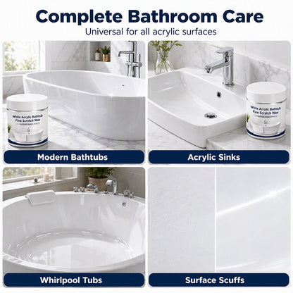Zolmeriq White Acrylic Bathtub Fine Scratch Repair Wax