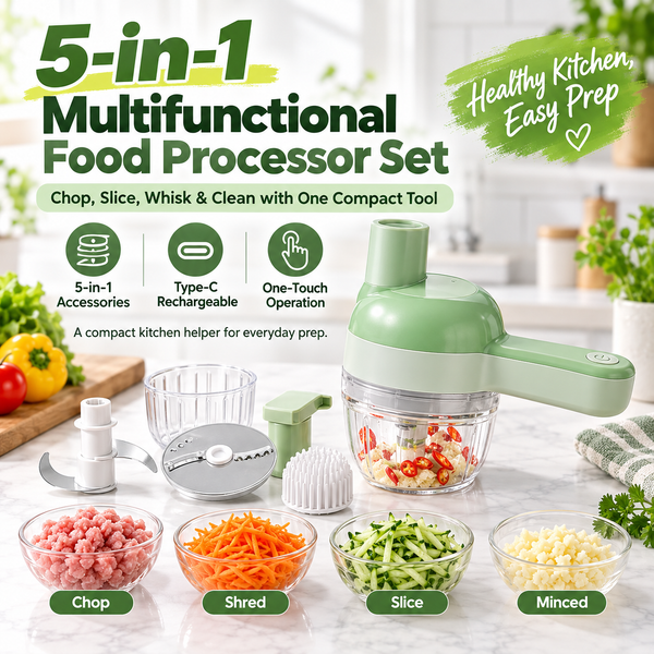 AVANLIE 4-in-1 Cordless Electric Vegetable Cutter