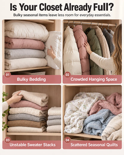 Pump-Free 3D Compression Storage Bag