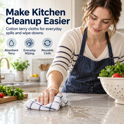 Cotton Terry Kitchen Cloth – 1 Piece