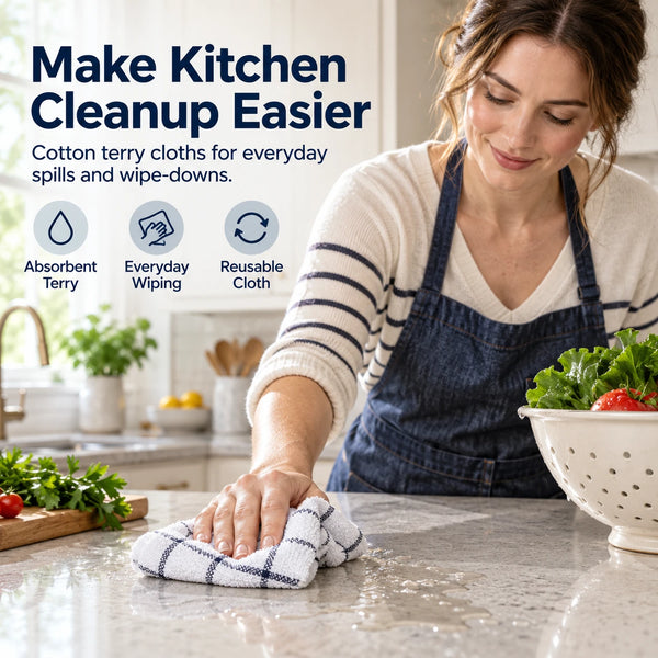 Cotton Terry Kitchen Cloth – 1 Piece