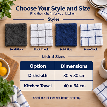 Cotton Terry Kitchen Cloth – 1 Piece