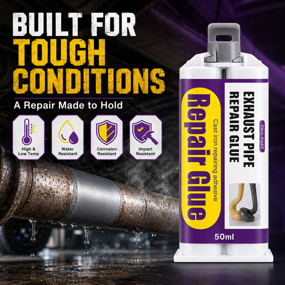 Exhaust Pipe Repair Glue