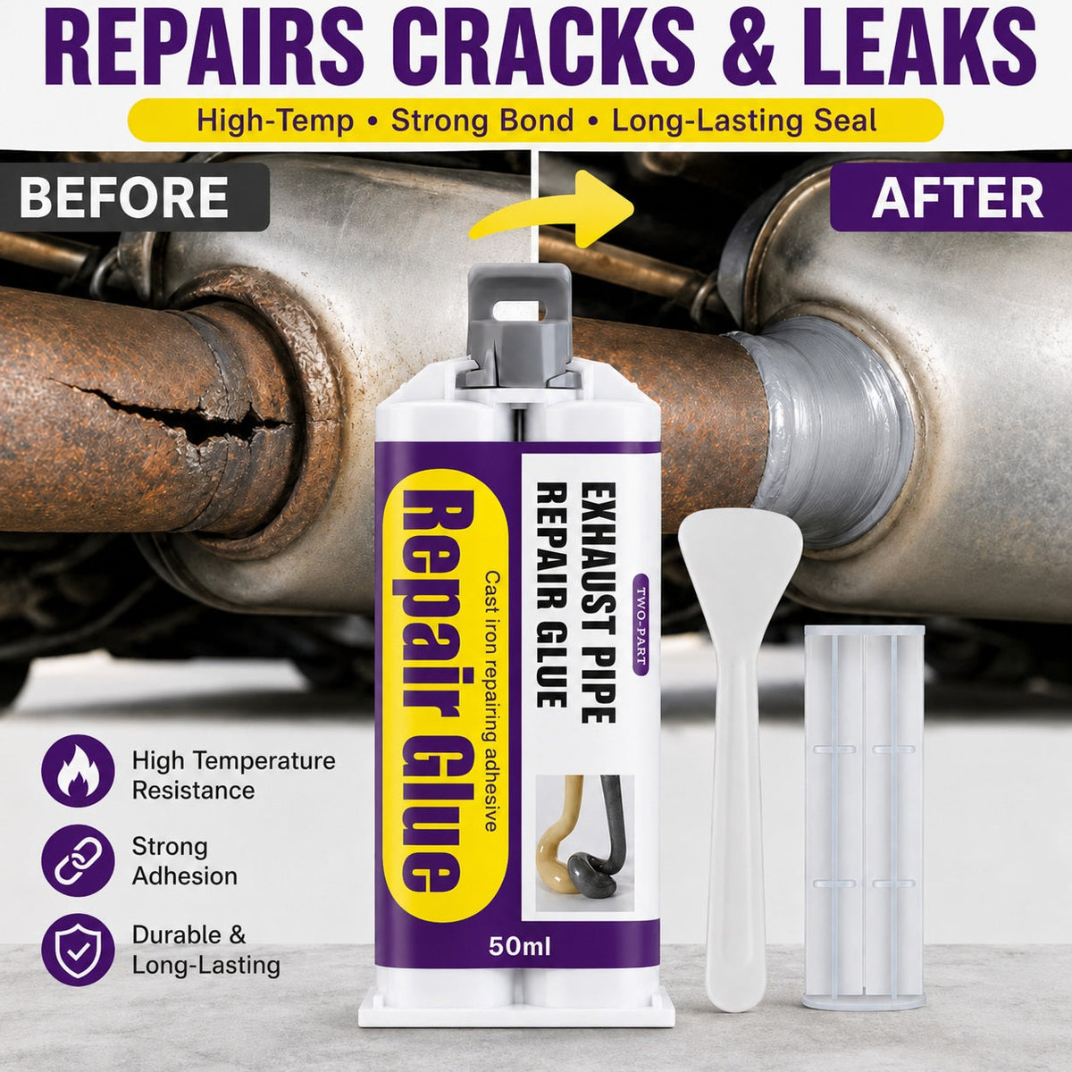 Exhaust Pipe Repair Glue