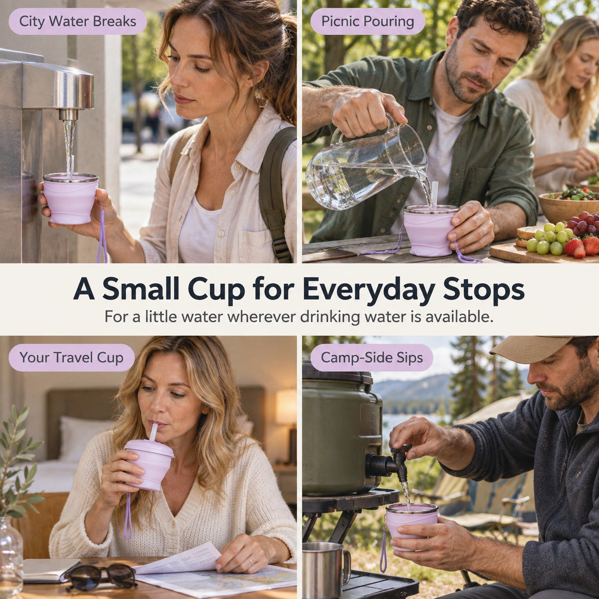 Pack-Small Collapsible Cup — 180 mL