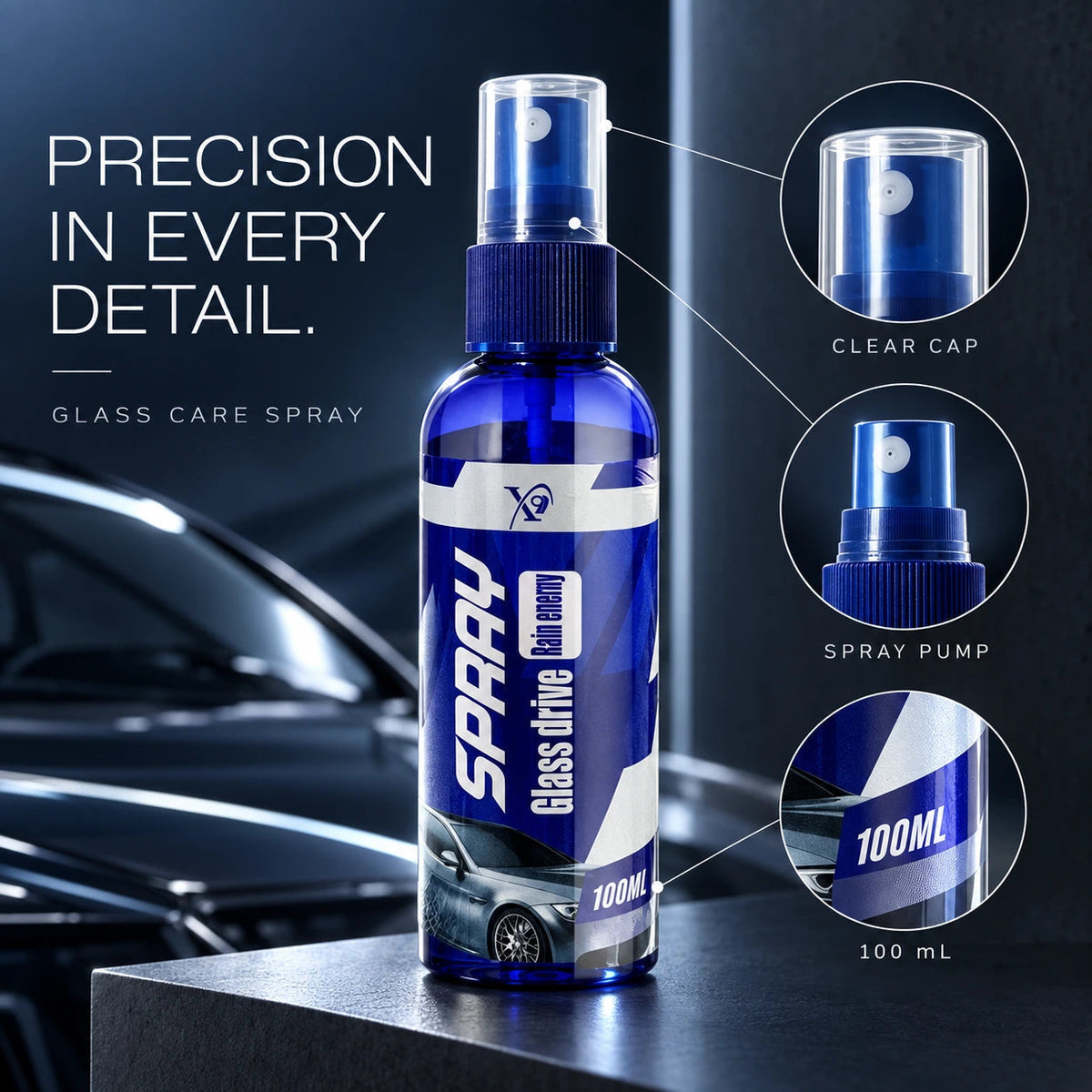 Anti-Fog + Rain-Repellent Spray