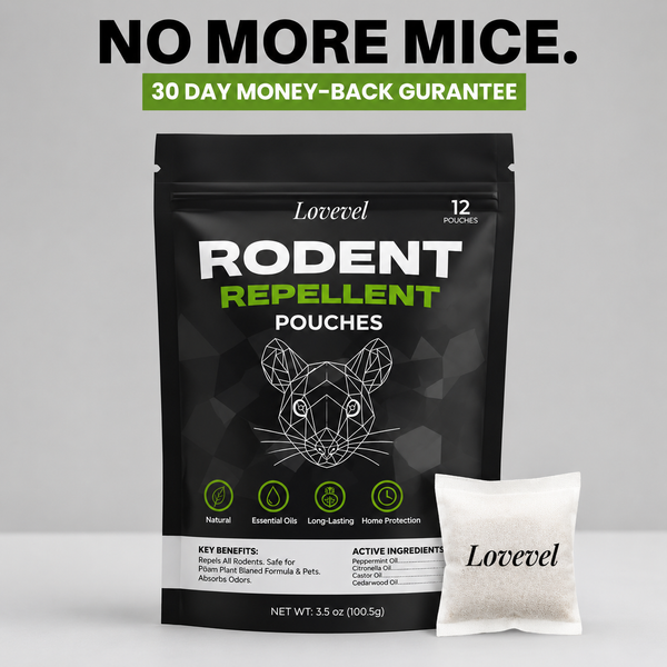 LOVEVEL Mouse Repellent Pouches — 12 × 16g