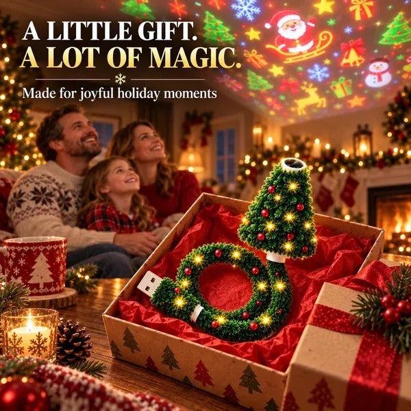 MIRELV USB Christmas Projector Light - 6 Scenes
