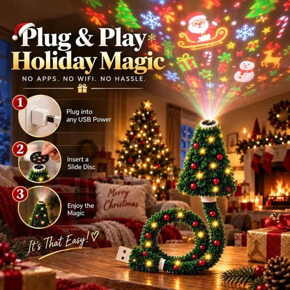 MIRELV USB Christmas Projector Light - 6 Scenes