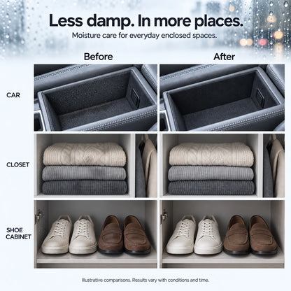 Less damp. In more places.