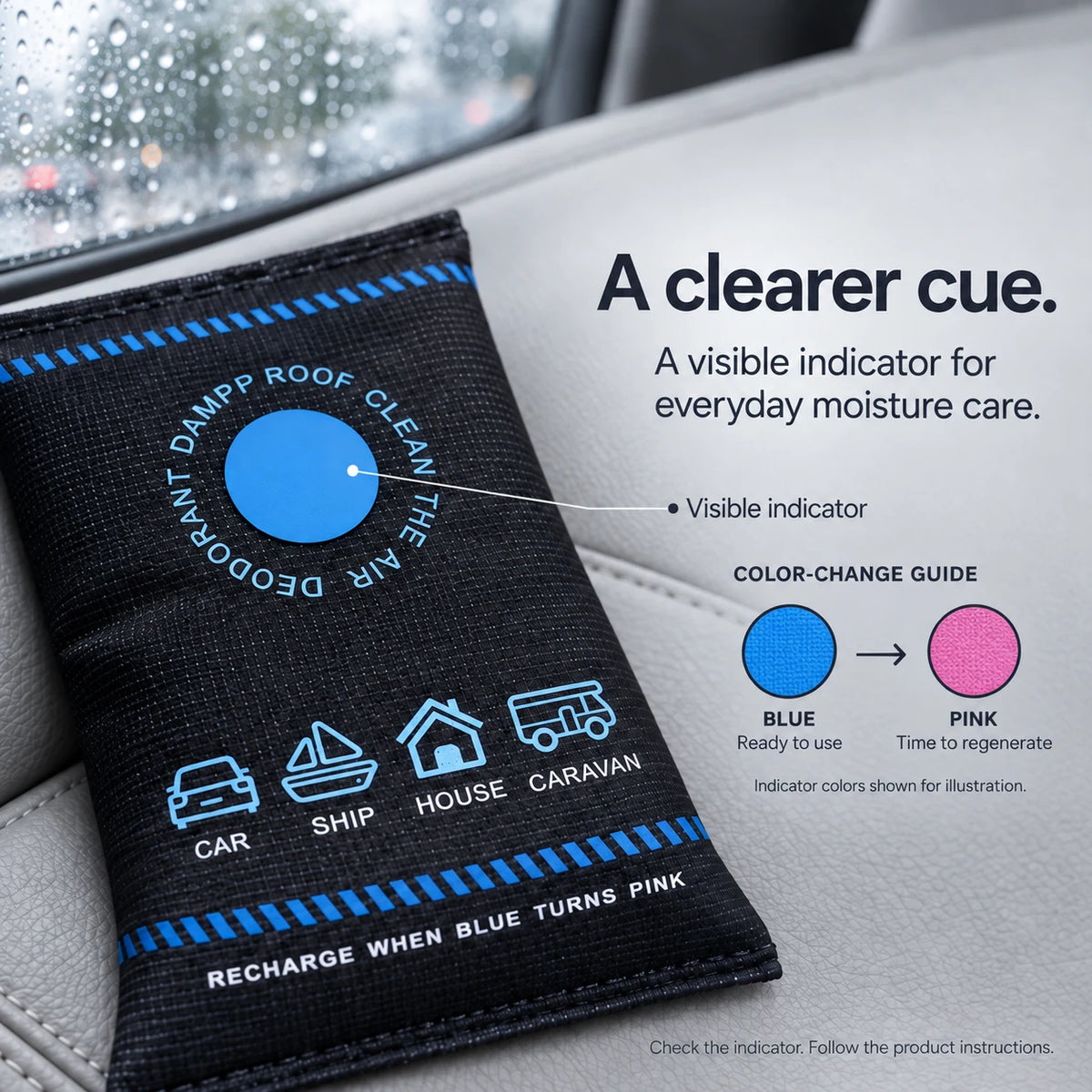 A clearer cue. Color-change guide.