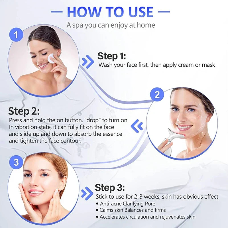 7 Color LED Face & Neck Massager