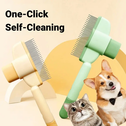 One-Click Self-Cleaning Pet Brush