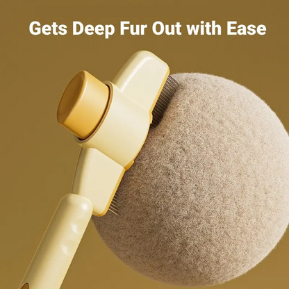 One-Click Self-Cleaning Pet Brush