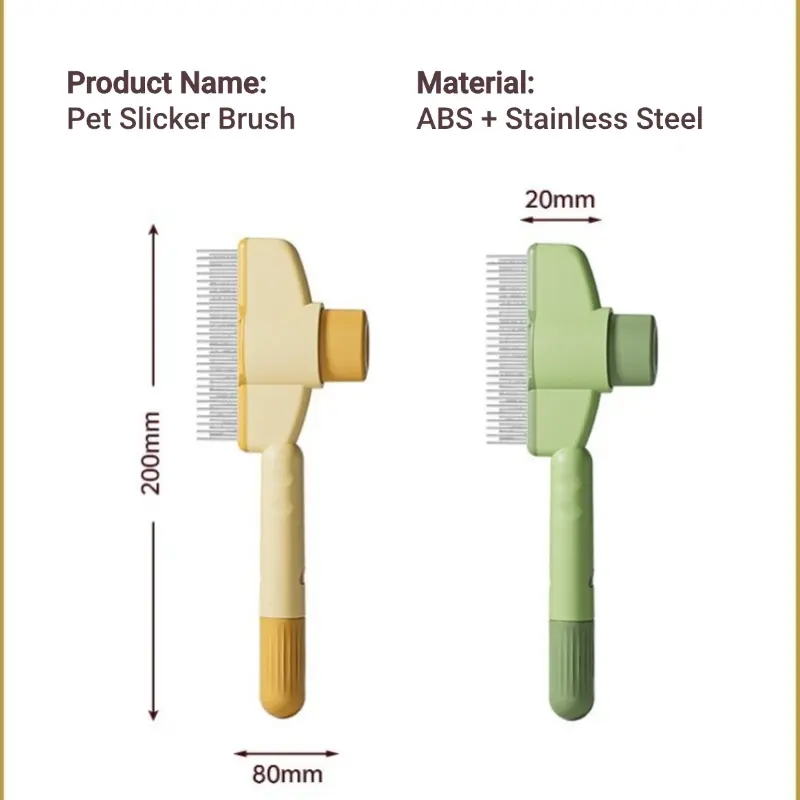 One-Click Self-Cleaning Pet Brush