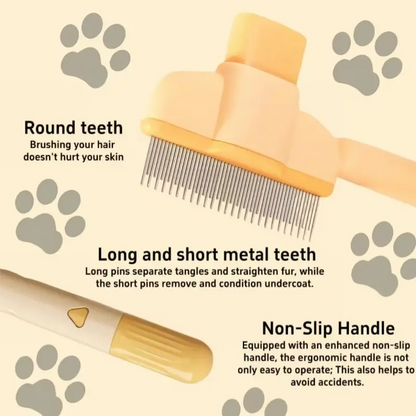 One-Click Self-Cleaning Pet Brush