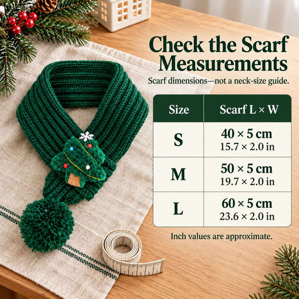Christmas Pet Hat & Scarf Set