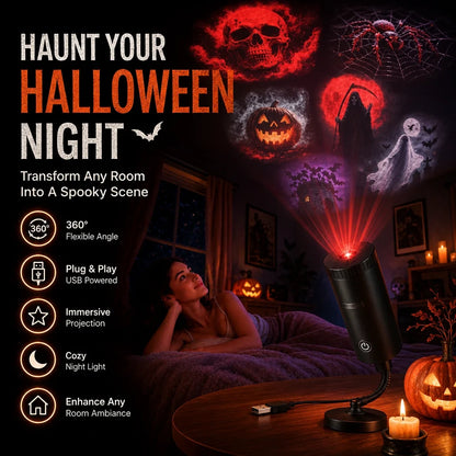 USB Halloween & Christmas Projection Light