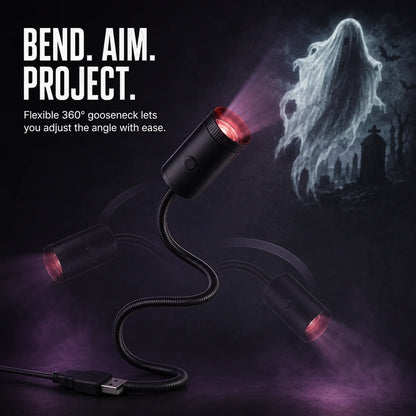 USB Halloween & Christmas Projection Light