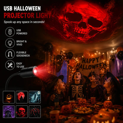 USB Halloween & Christmas Projection Light