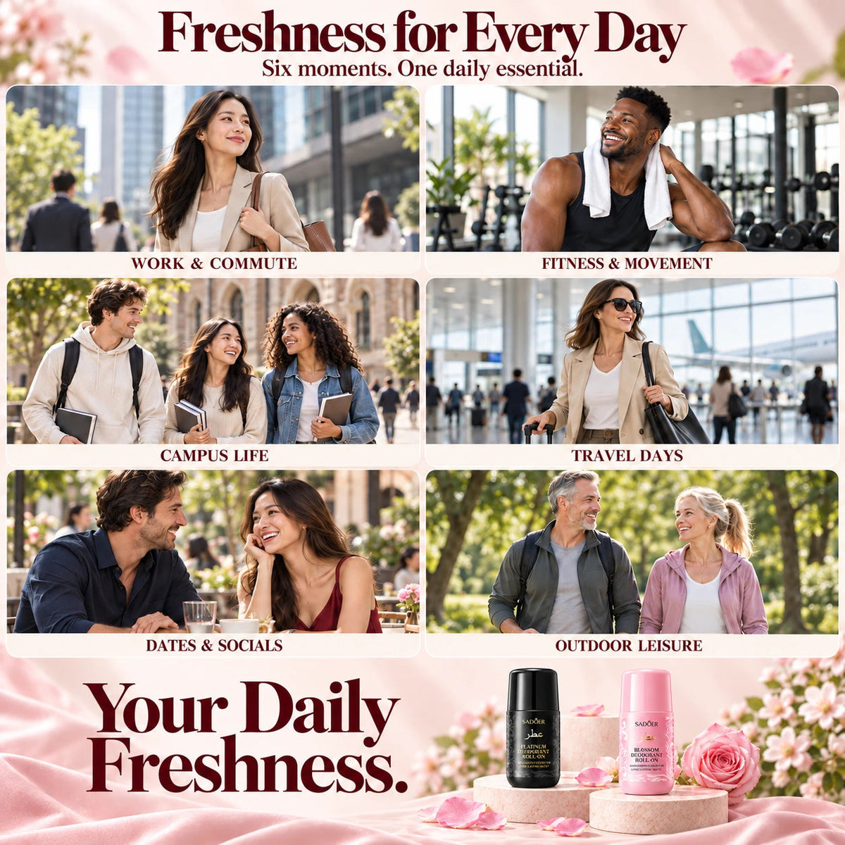 Six everyday scenes