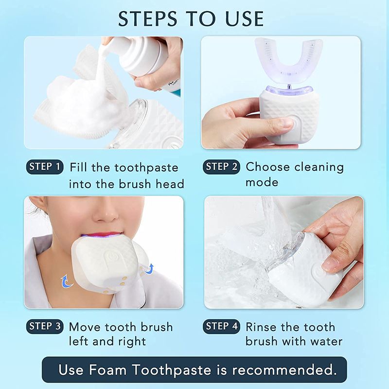 360° Hands-Free Electric Toothbrush & Whitening Kit
