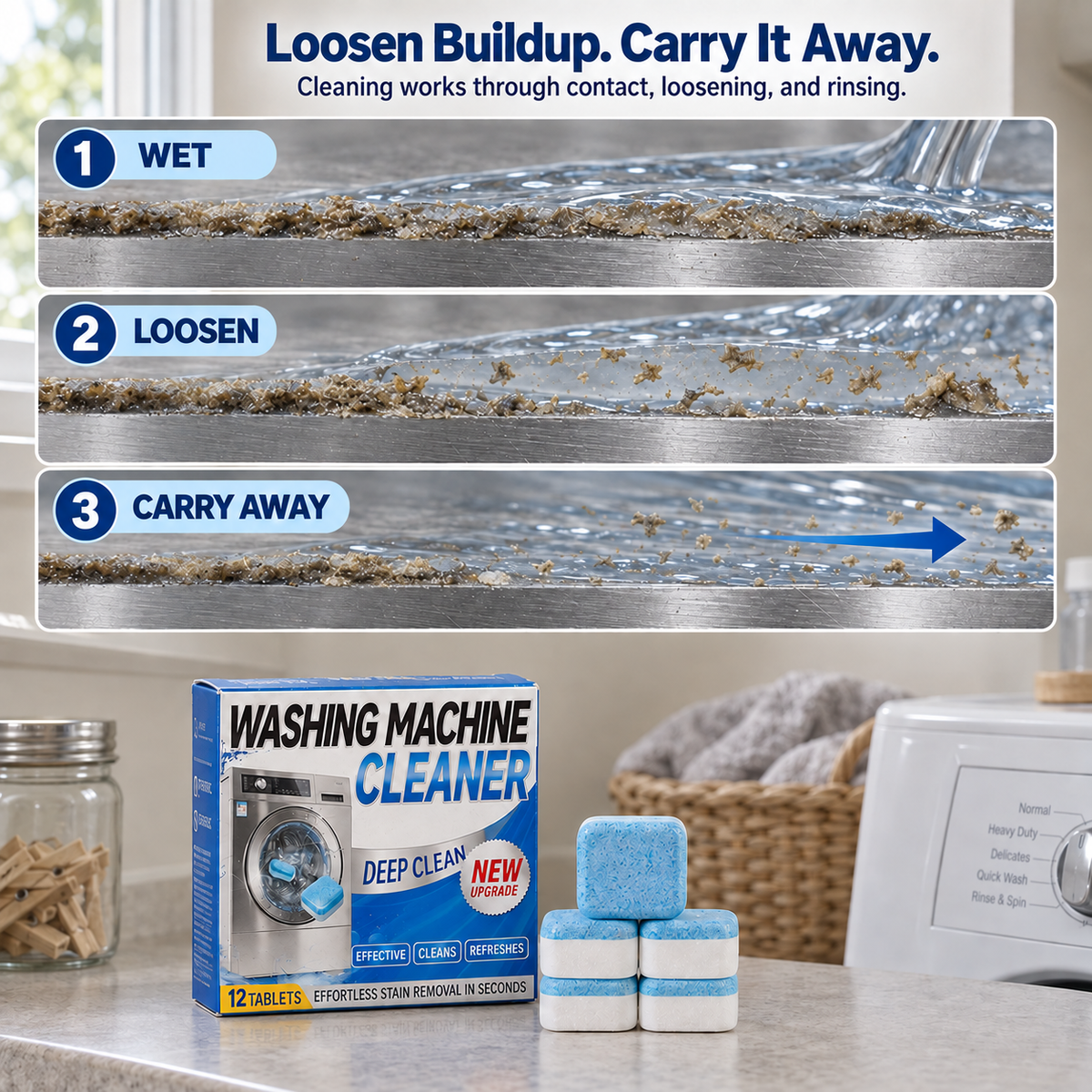 Washing Machine Cleaner Tablets – 12 Tablets