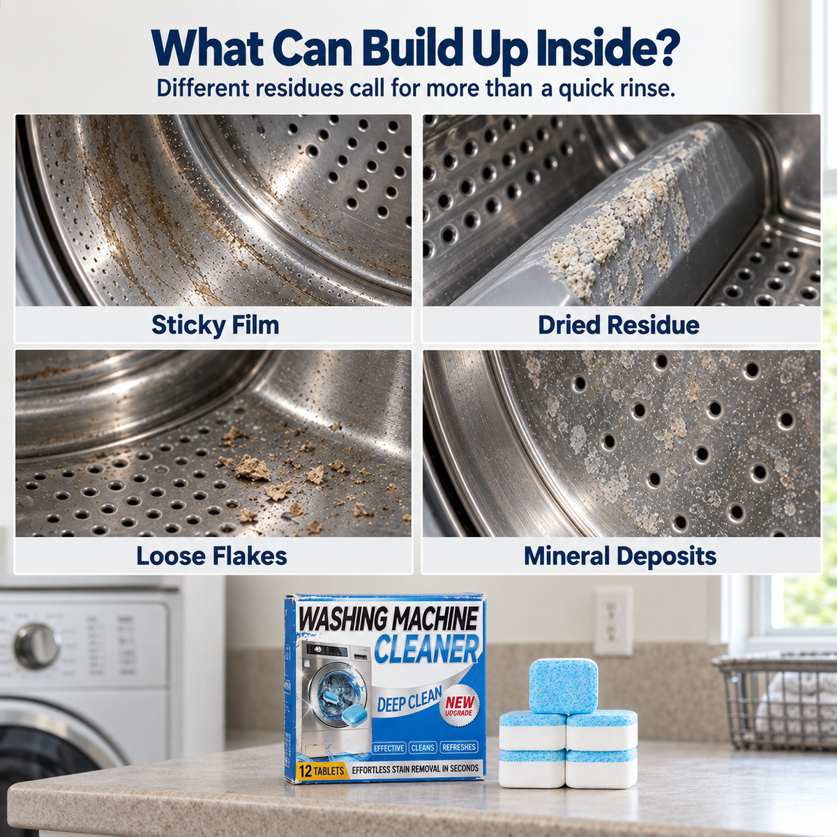 Washing Machine Cleaner Tablets – 12 Tablets