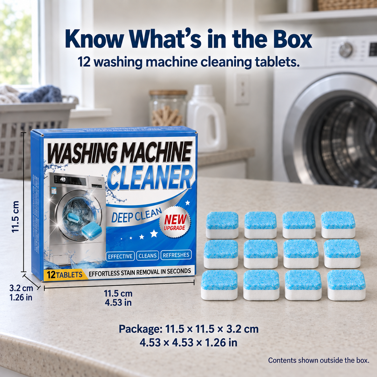 Washing Machine Cleaner Tablets – 12 Tablets