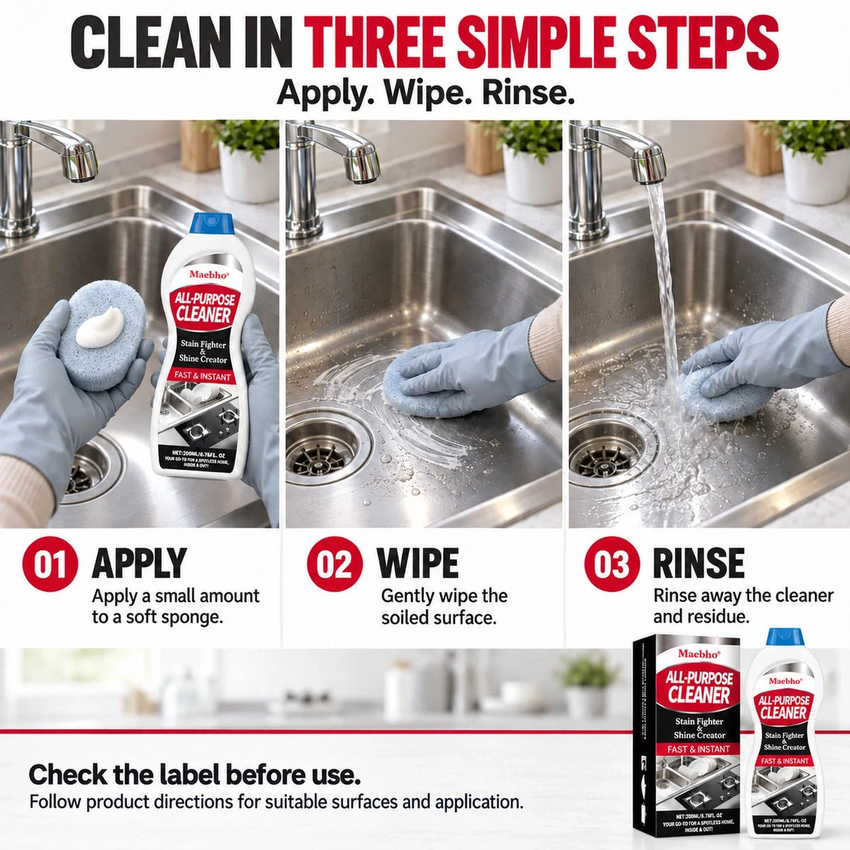 Three simple steps