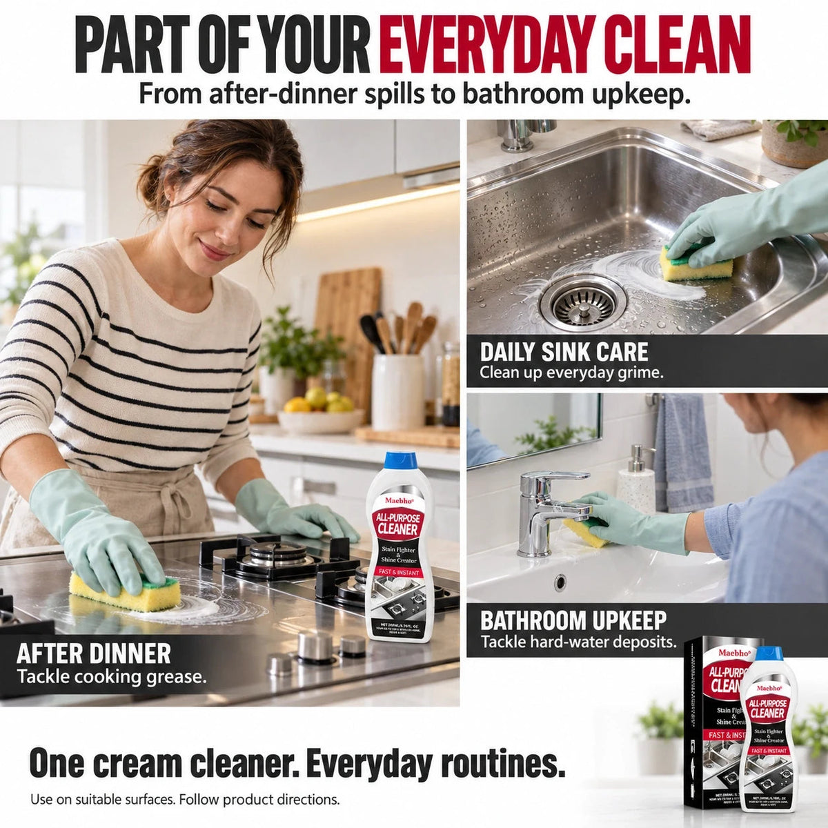 Everyday cleaning scenes