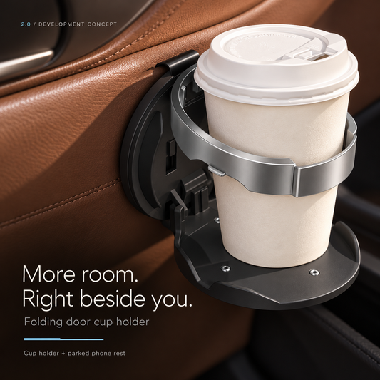 Folding Door Cup Holder