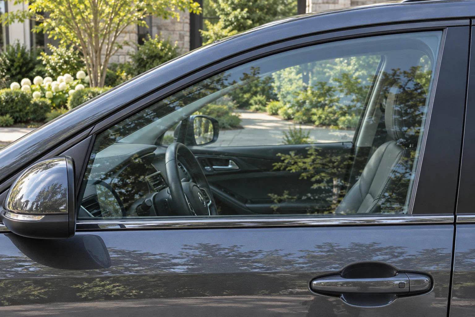 Car Side Window, the same fixed view without the overlay