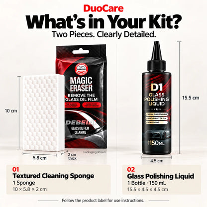 Glass Oil Film Cleaning Kit