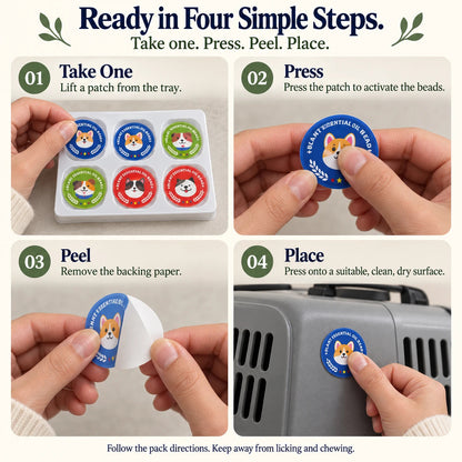 Four steps for using a patch