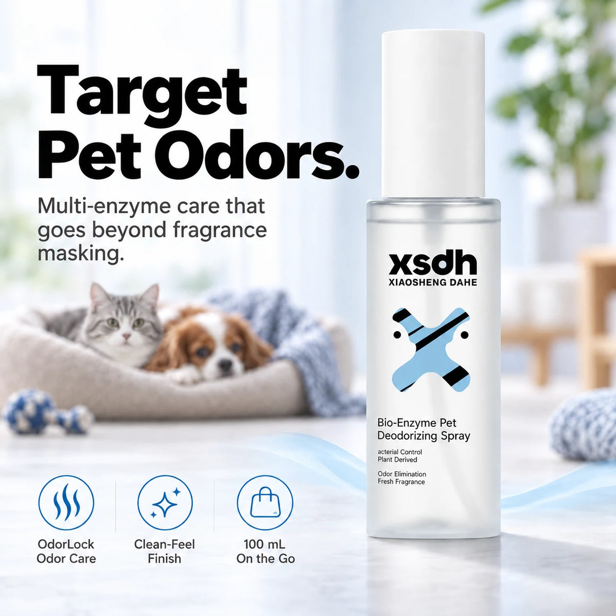 Bio-Enzyme Pet Deodorizing Spray — 100 mL