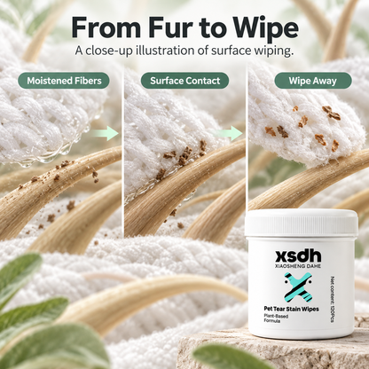 XSDH Pet Tear Stain Wipes — 5
