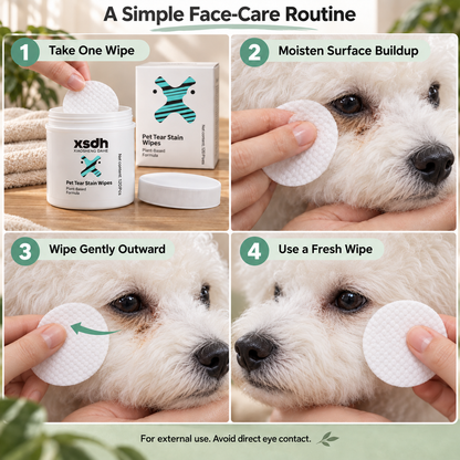 XSDH Pet Tear Stain Wipes — 6