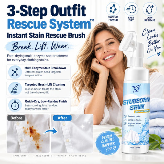 Y9 Outfit Rescue Brush — 3-step stain rescue system