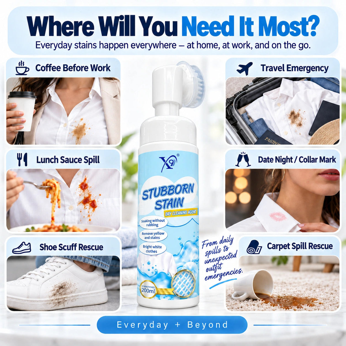 Everyday stain emergencies